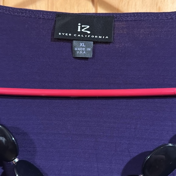 IZ BYER CALIFORNIA Purple Women's Top - Picture 2 of 5